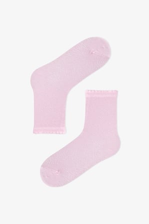 Kız Çocuk Essential Colors Pamuklu 4 Çift Soket Çorap