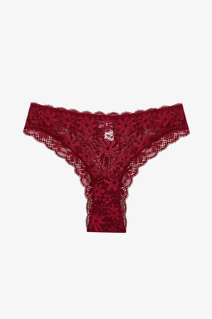 Bordo Dantelli Slip Külot
