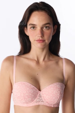 Pembe Bloom Dantel Pedli Sütyen