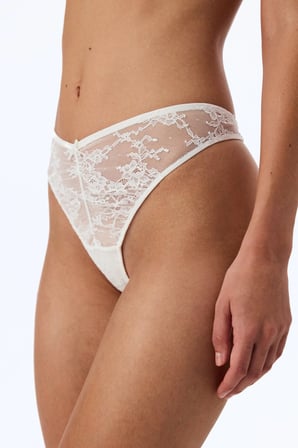 Kırık Beyaz Mini Tanga