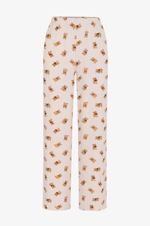 Ekru Daily Routine Ayı Desenli Pijama Altı