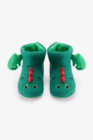 Erkek Çocuk Yeşil Dragon Bot Dinozor Desenli