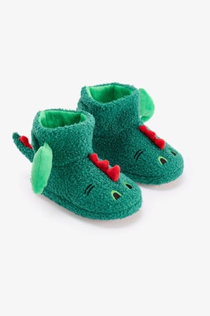 Erkek Çocuk Yeşil Dragon Bot Dinozor Desenli