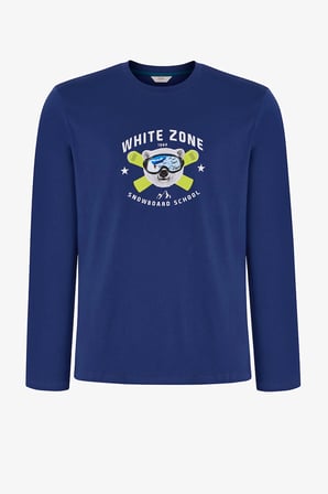Erkek White Zone Pantolon Uzun Kollu Pijama Takımı
