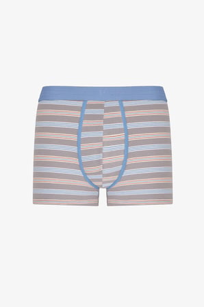 Erkek Grid Çizgili 3'lü Boxer