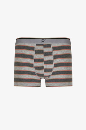Erkek Contrast Çizgili 3'lü Boxer