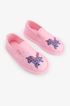 Kız Çocuk Pembe Loving Unicorn Dokulu Patik