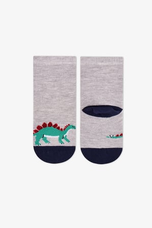 Erkek Çocuk Dino Bite Pamuklu 4 Çift Soket Çorap