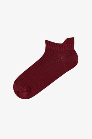 Bordo Fit Back 3 Çift Patik Çorap