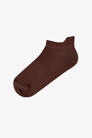 Kahve Fit Back 3 Çift Patik Çorap