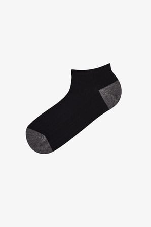 Erkek Lacivert Melanj Black Comfort 5 Çift Patik Çorap