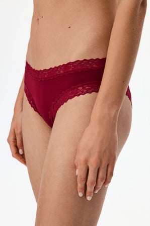Bordo Rahat Pamuklu Slip Külot