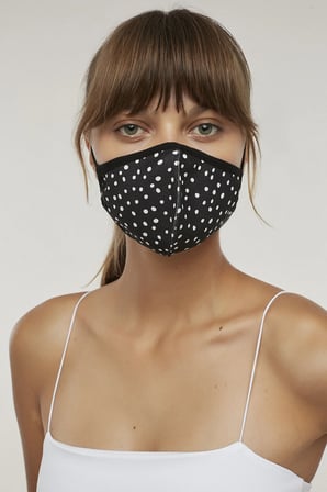 Siyah Desenli Maske
