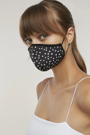 Siyah Desenli Maske