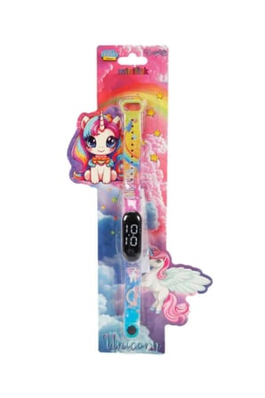 Miniflak Unicorn Renkli Bileklik Led Çocuk Saati