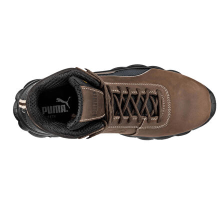 Puma Condor Brown Mid Çelik Burunlu Nubuk Deri İş Ayakkabısı S3 SRC ESD