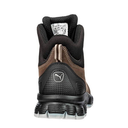 Puma Condor Brown Mid Çelik Burunlu Nubuk Deri İş Ayakkabısı S3 SRC ESD