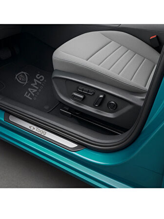 TOGG T10X 2022 Üzeri Krom Kapı Eşiği 4 kapı Paslanmaz Çelik ABS Çerçeve (Togg Yazılı)