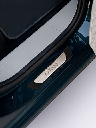 TOGG T10X 2022 Üzeri Krom Kapı Eşiği 4 kapı Paslanmaz Çelik ABS Çerçeve (Togg Yazılı)