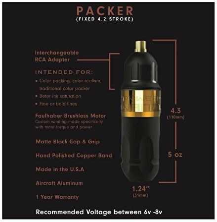 Bishop The Power Wand Full Set Packer Kablosuz Dövme Makinesi | 4.2 Stroke