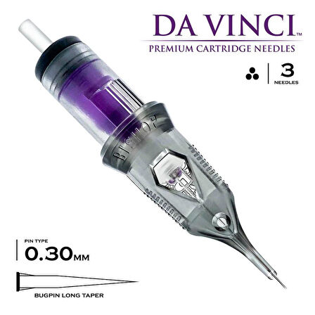 Bishop DaVinci V2 | 1003 RLLT | Round Liner Long Taper Kartuş Dövme İğnesi