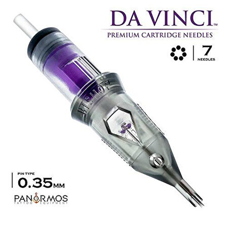 Bishop DaVinci V2 | 1207 RSLT | Round Shader Long Taper Kartuş Dövme İğnesi