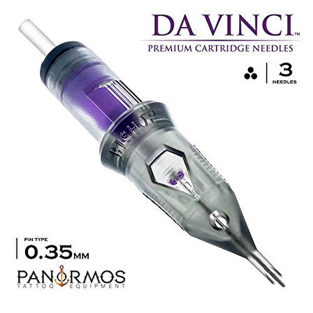 Bishop DaVinci V2 | 1203 RSLT | Round Shader Long Taper Kartuş Dövme İğnesi