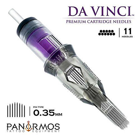 Bishop DaVinci V2 | 1211 CMLT | Curved Magnum Long Taper Kartuş Dövme İğnesi