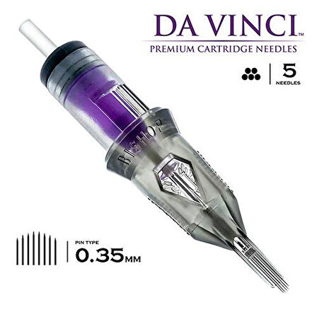 Bishop DaVinci V2 | 1205 CMLT | Curved Magnum Long Taper Kartuş Dövme İğnesi