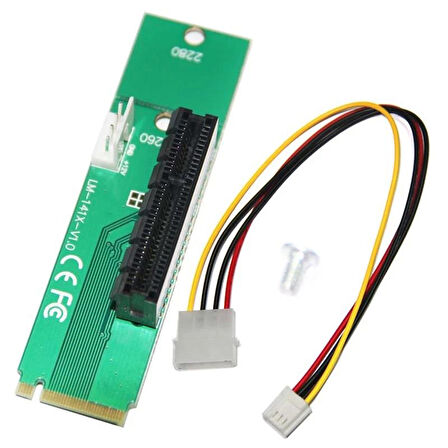 Anunnaki LM-141X-V1.0 Sürücü M.2 NGFF PCI-E X4 Adaptör Madencilik Kartı