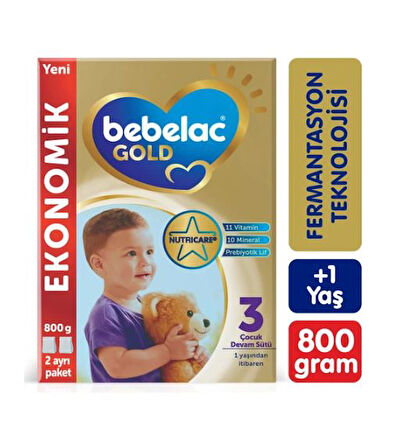 Bebelac Gold 3 Devam Sütü 9 Ay+ 800 gr