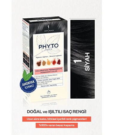 Phyto Color Saç Boyası - Siyah 1