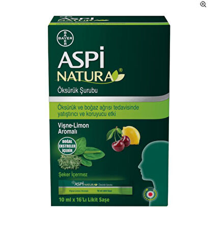 Aspinatura Öksürük Şurubu 16 Saşe 10 ml