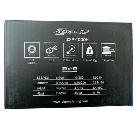 Okuma Azores ZXP-4000 High Speed 6+1BB Jig Olta Makinesi