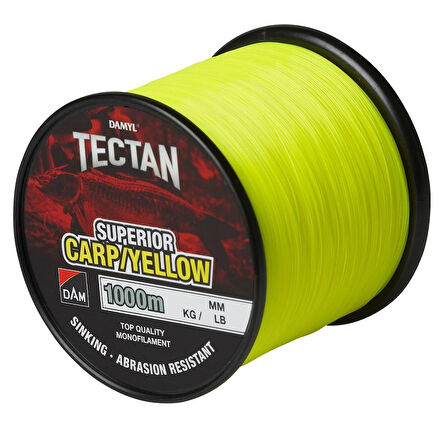 Dam Tectan Superior 1000mt 0.30mm Carp/Yellow Monofilament Misina