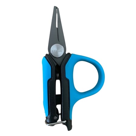 Kendo Fishing Line Cutter W/Split Ring Opener Kilitli Balıkçı Makası 3.3'' (8.4cm)