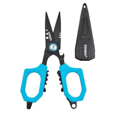 Kendo Multi-Function Braid Scissors W/Sheath Çok Fonksiyonlu Kapaklı Balıkçı Makası 4.7'' (11.9cm)