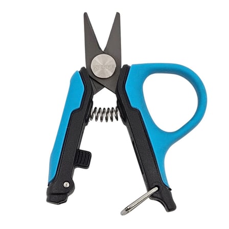 Kendo Fishing Line Cutter Kilitli Balıkçı Takım Hazırlama ve Jig-Jighead Gözü Temizleme Makası 3'' (7.6cm)