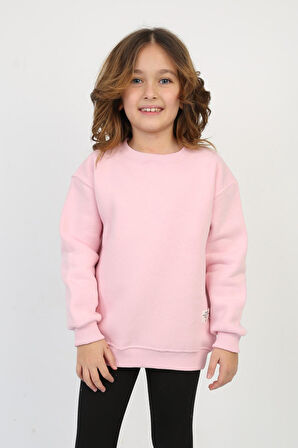 Unisex Basic Üç İplik Bisiklet Yaka Sweatshirt 0312