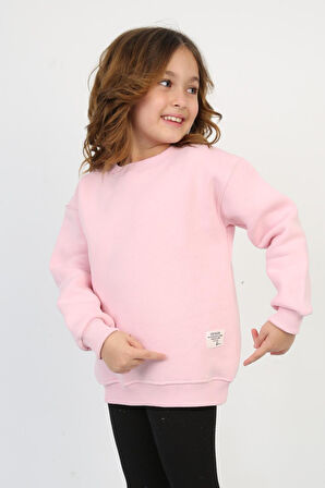 Unisex Basic Üç İplik Bisiklet Yaka Sweatshirt 0312