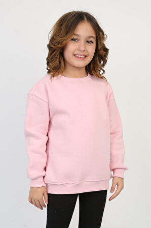 Unisex Basic Üç İplik Bisiklet Yaka Sweatshirt 0312