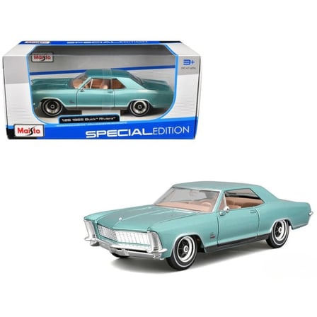 Maisto 1965 Buick Riviera 1/26 Model Araba Diecast Model Araba Yeşil