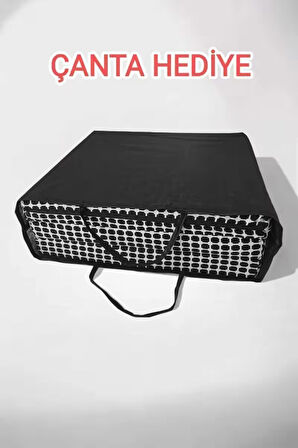 Katlanır Yer Yatağı-sünger Yatak-minder Yatak-80x180cm 10cm-çok Amaçlı Yatak-akustikküçükbeyaz