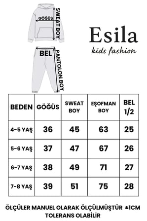 Kız Çocuk Takım Kapüşonlu Sweatshirt ve Kargo Cepli Eşofman Altı 2’li Spor Kombin 4-8 yaş
