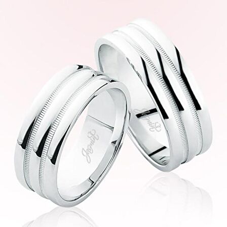 Beyaz Altın Alyans 6307