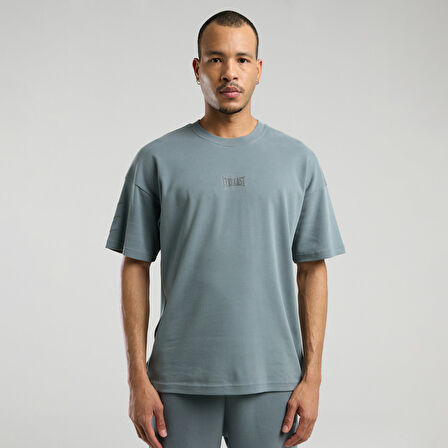 Everlast Ever Relaxed Oversize Erkek Gri T-Shirt