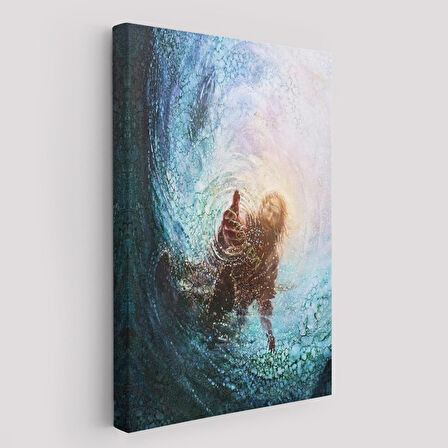 Tanrının Eli Dekoratif Duvar Tablosu, İsa-6307