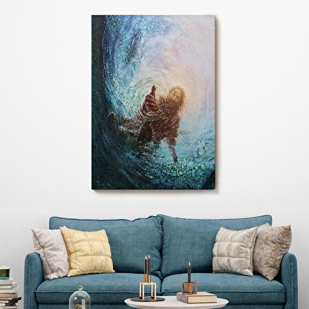 Tanrının Eli Dekoratif Duvar Tablosu, İsa-6307