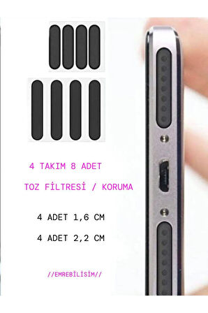 Cep Telefonu Hoparlör Için Toz Önleyici/hoparlör Filtresi/tozluk/koruma Sticker 4 Takım 8 Adet