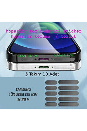 SAMSUNG Tüm Serileri Için Siyah Toz Ve Kir Önleyici Hoparlör Toz Önleyici